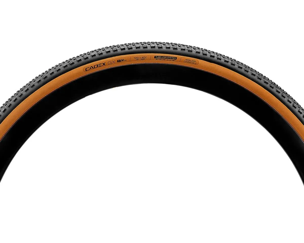 Cadex Tires|GX Tubeless Gravel Tire (Tan Wall) (700c) (40mm) (Folding) (GX-S Dual/Supple)