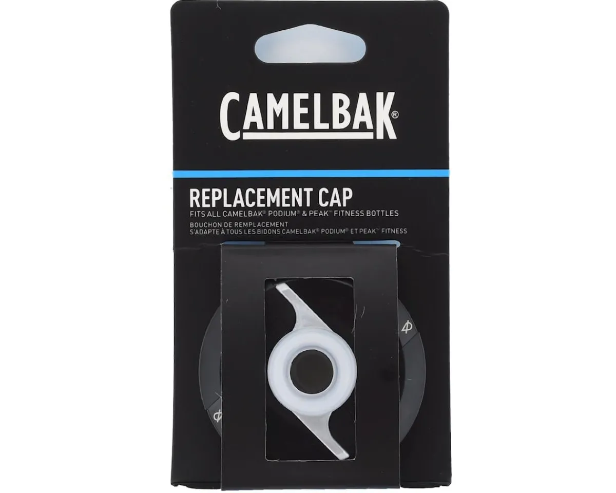 Camelbak Water Bottles|Podium and Peak Fitness Water Bottle Replacement Cap (Black)