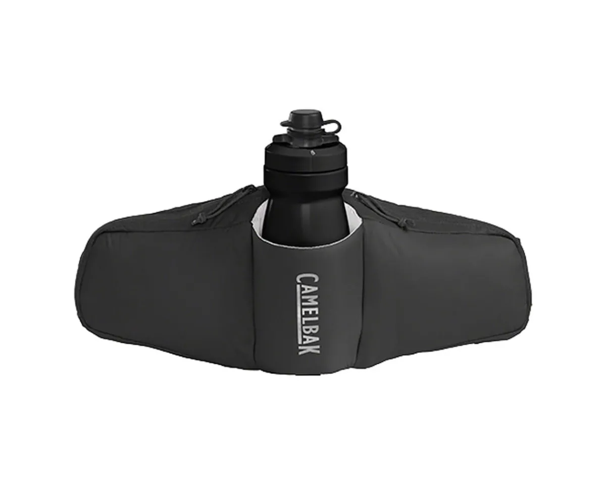 Camelbak Bags & Packs|Podium Flow 2 Waist Pack (Black) (w/ 21oz Podium Dirt Series Water Bottle)
