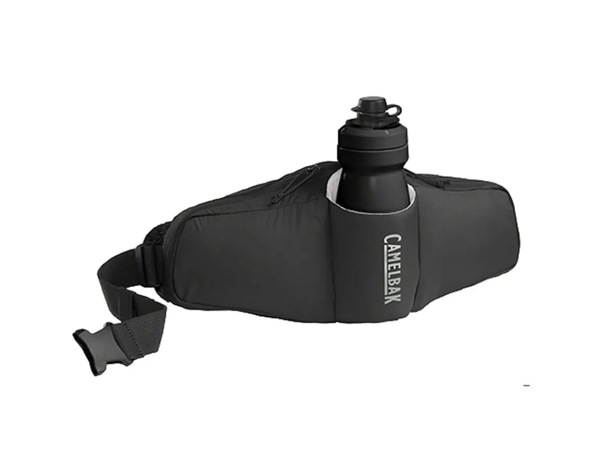 Camelbak Bags & Packs|Podium Flow 2 Waist Pack (Black) (w/ 21oz Podium Dirt Series Water Bottle)
