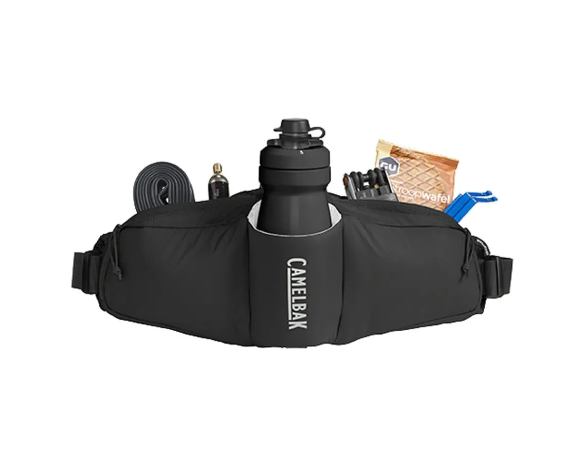 Camelbak Bags & Packs|Podium Flow 2 Waist Pack (Black) (w/ 21oz Podium Dirt Series Water Bottle)