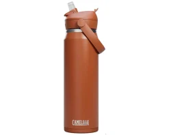 Camelbak Water Bottles|Thrive Flip Straw Insulated Stainless Steel Bottle (Sierra Red) (25oz)