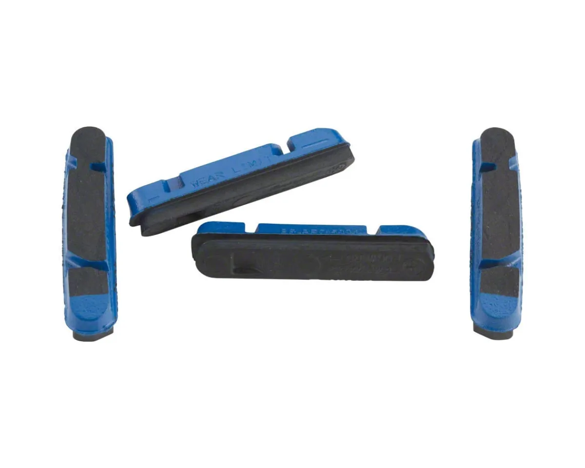 Campagnolo Brakes|Brake Pad Inserts for PEO Rims (Blue) (2 Pairs) ( Holder)
