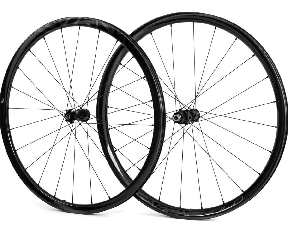 Campagnolo Wheels & Parts|Levante Carbon Gravel Wheelset (Black) (Shimano HG 11/12) (12x100mm, 12x142mm) (700c) (Centerlock) (Tubeless)