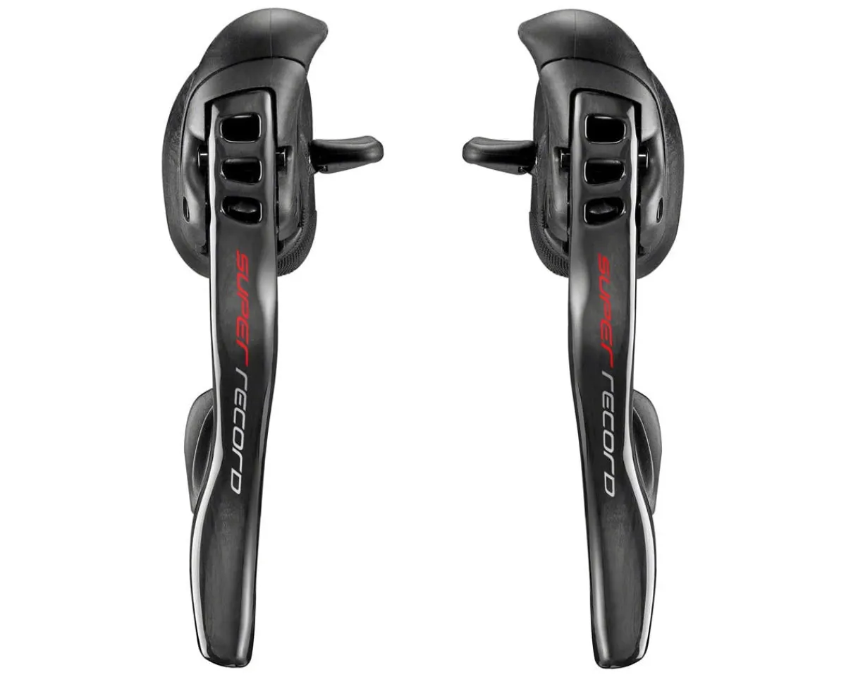 Campagnolo Brakes|Shifters|Super Record Ergopower Brake/Shift Lever Controls (Carbon) (Pair) (2 x 12 Speed) (Mechanical Brake & Shift)