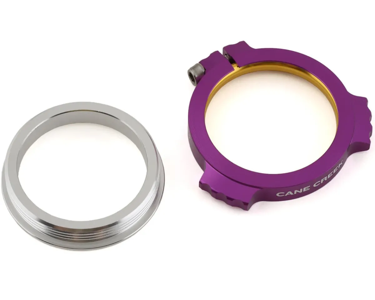 Cane Creek Cranksets & Parts|Alloy Preload Collar w/ Ti Bolt (Purple) (For eeWings & 30mm Spindle SRAM/RaceFace Cranks)