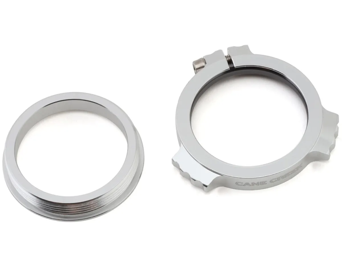 Cane Creek Cranksets & Parts|Alloy Preload Collar w/ Ti Bolt (Silver) (For eeWings & 30mm Spindle SRAM/RaceFace Cranks)
