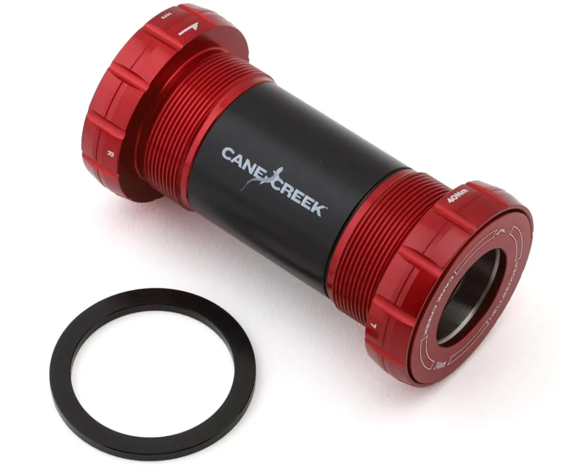 Cane Creek Bottom Brackets & Parts|Hellbender 70 Bottom Bracket (Red) (BSA) (68/73mm) (24mm Spindle)