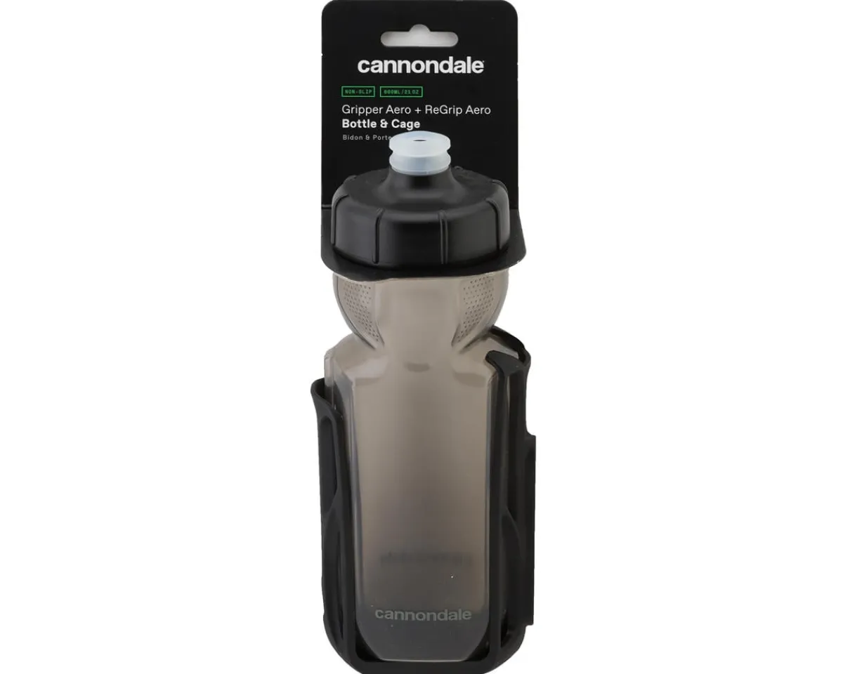Cannondale Water Bottles|Gripper Aero + ReGrip Aero Cage (Grey)