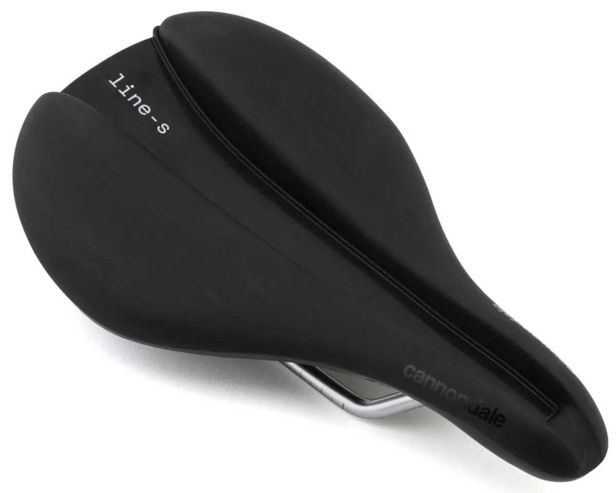 Cannondale Saddles & Seats|Holiday Shopping|Line S Cromo Flat Saddle (Black) (Chromoly Rails) (142mm)