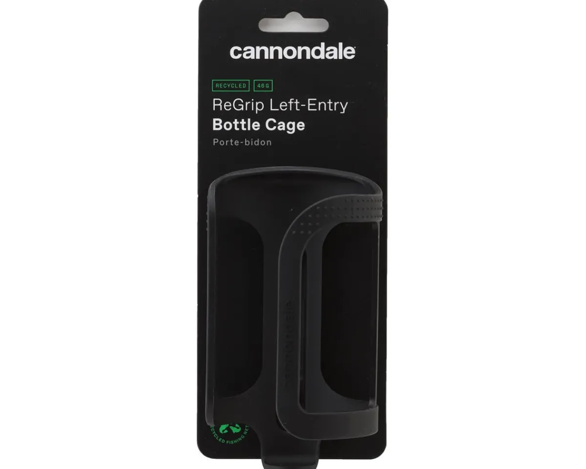 Cannondale Bottle Cages & Mounts|Holiday Shopping|ReGrip Side-Entry Water Bottle Cage (Black) (Left)