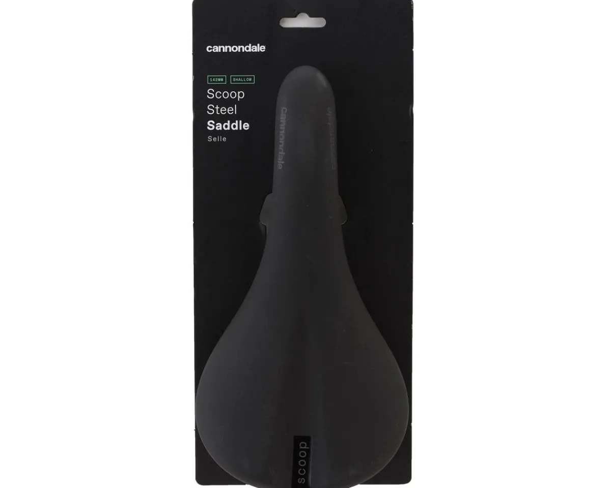 Cannondale Saddles & Seats|Holiday Shopping|Scoop Steel Saddle (Black) (Shallow) (142mm)