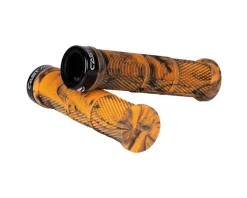 Cast Grips & Handlebar Tape|Bamba Greg Minnaar Lock-On Grips (Blorange)