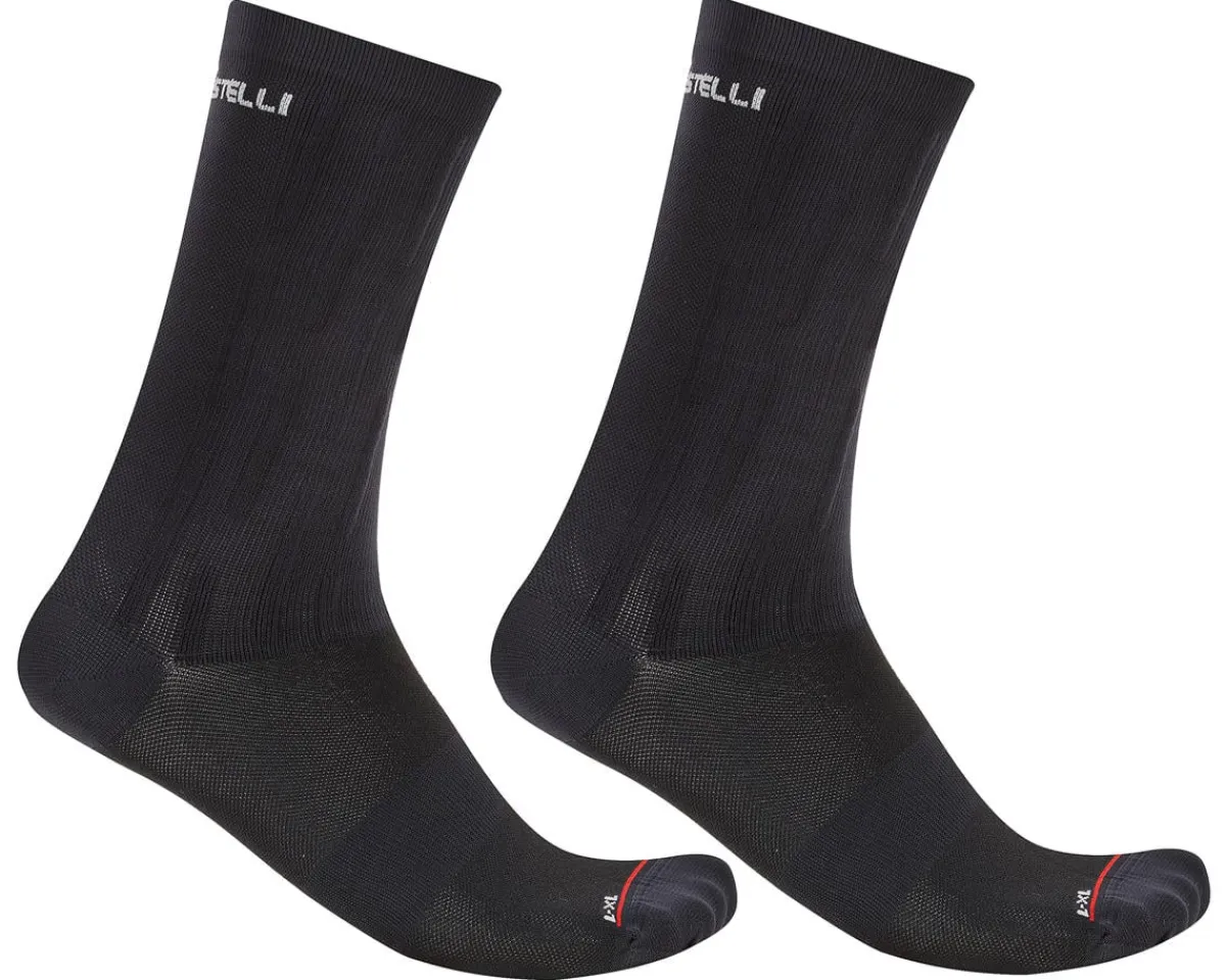 Castelli Clothing Accessories|Shoes, Socks, & Footwear|Aero Race Pro 20 Socks (Black) (L/XL)