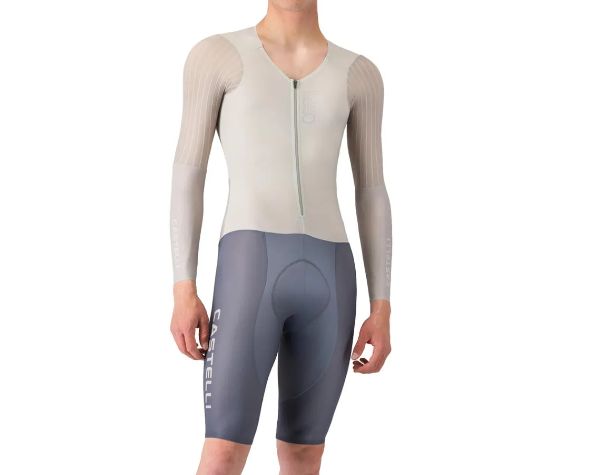 Castelli Shorts & Bibs|Body Paint V TT Speed Suit (Silver Moon/Clay/Smoky Grey) (S)