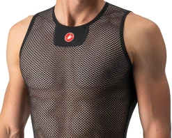 Castelli Base Layers|Summer Essentials|Core Mesh 3 Sleeveless Base Layer (Black) (2XL)