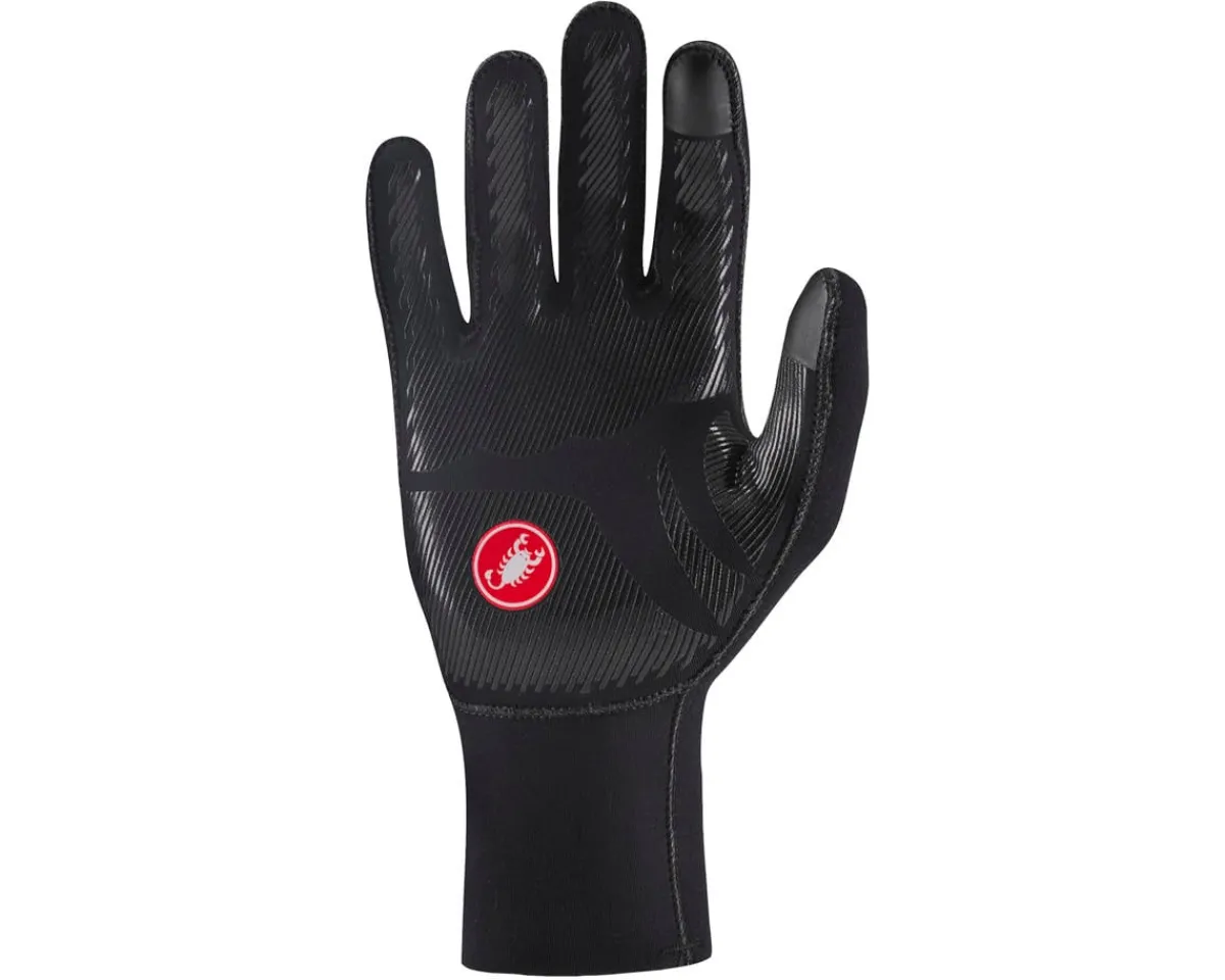 Castelli Clothing Accessories|Diluvio One Long Finger Gloves (Black) (M)