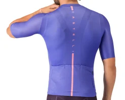 Castelli Jerseys|Summer Essentials|Drittone Logo Short Sleeve Jersey (Ultraviolet/Rosa Giro) (S)