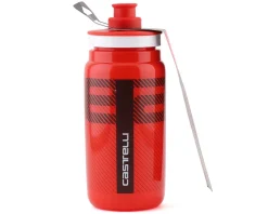 Castelli Water Bottles|Elite Fly Water Bottle (Red) (550mL) (18.5oz)