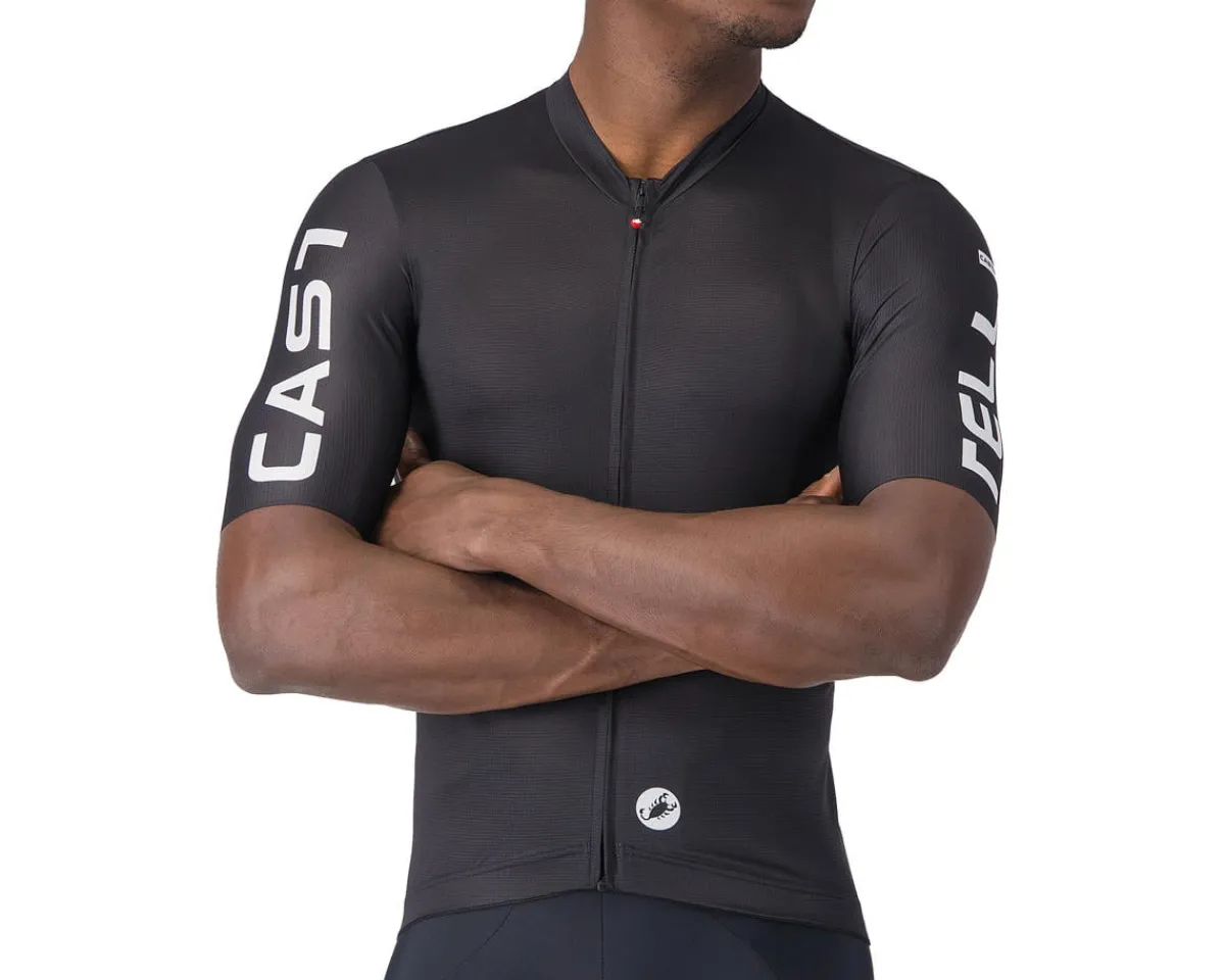 Castelli Jerseys|Summer Essentials|Entrata Apex Short Sleeve Jersey (Black/White) (S)