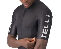 Castelli Jerseys|Summer Essentials|Entrata Apex Short Sleeve Jersey (Black/White) (S)