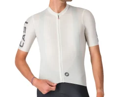 Castelli Jerseys|Summer Essentials|Entrata Apex Short Sleeve Jersey (Ivory/Smoky Grey) (S)