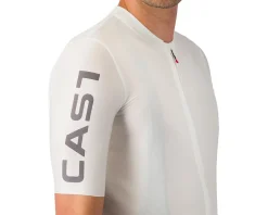 Castelli Jerseys|Summer Essentials|Entrata Apex Short Sleeve Jersey (Ivory/Smoky Grey) (S)