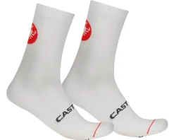 Castelli Clothing Accessories|Shoes, Socks, & Footwear|Entrata 12 Socks (White) (L/XL)