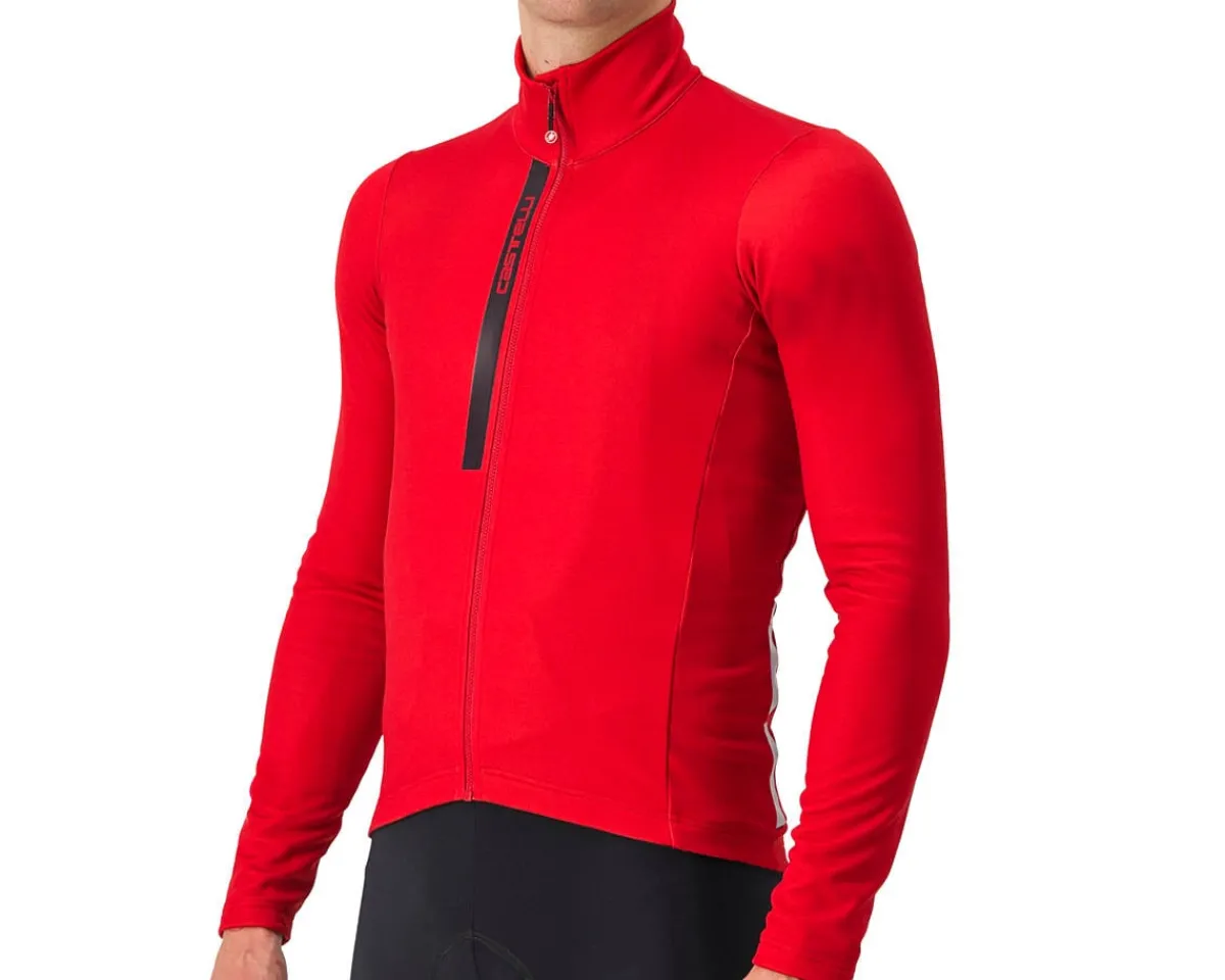 Castelli Jerseys|Entrata Thermal Long Sleeve Jersey (Rich Red/Black) (S)