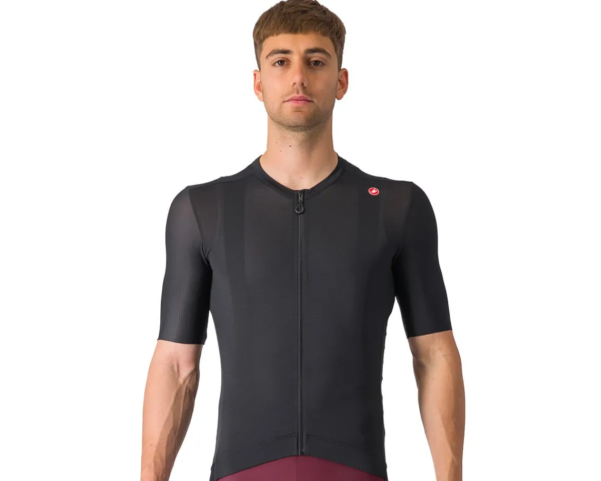 Castelli Jerseys|Summer Essentials|Espresso Short Sleeve Jersey (Light Black/Dark Grey) (M)