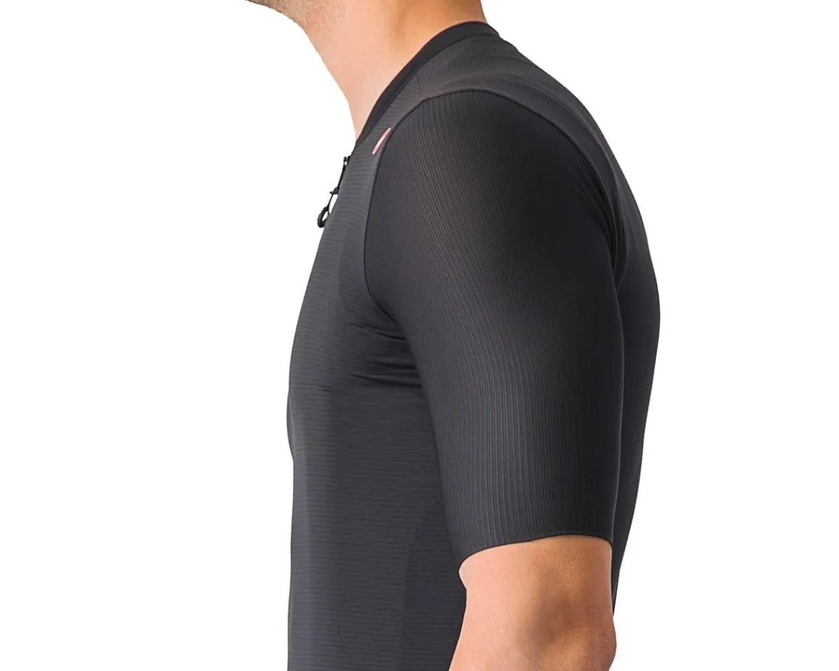 Castelli Jerseys|Summer Essentials|Espresso Short Sleeve Jersey (Light Black/Dark Grey) (M)
