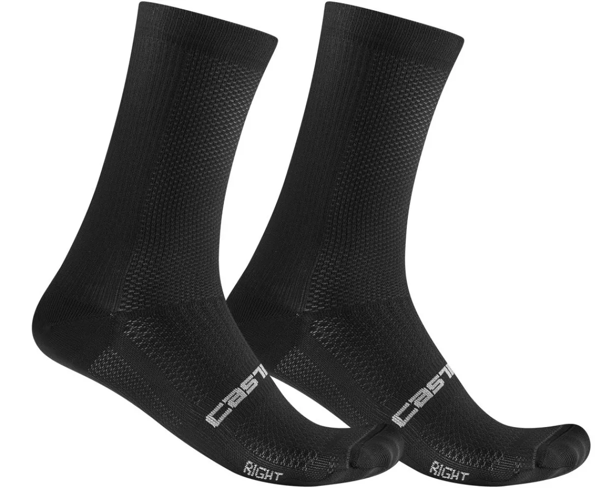 Castelli Clothing Sale|Clothing Accessories|Espresso 18 Socks (Black) (S/M)
