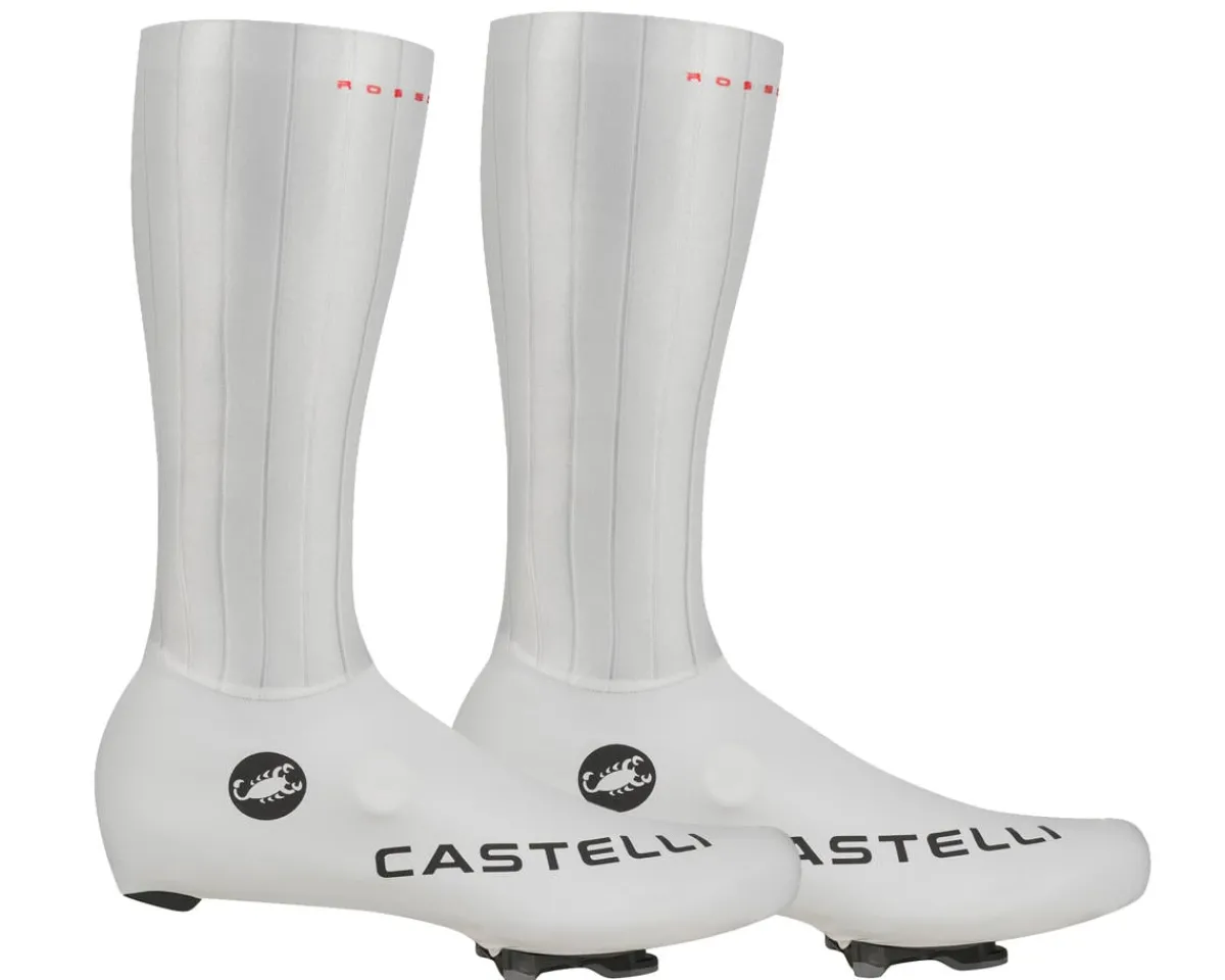 Castelli Clothing Accessories|Shoes, Socks, & Footwear|Fast Feet 4 TT Shoe Covers (White) (L)