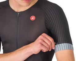 Castelli Jerseys|Free Speed 3 Race Top (Black) (S)