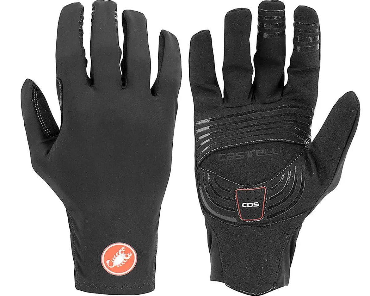 Castelli Clothing Sale|Clothing Accessories|Lightness 2 Long Finger Gloves (Black) (S)