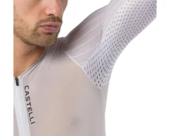 Castelli Shorts & Bibs|PR 3 Triathlon Speed Suit (White/Black) (S)