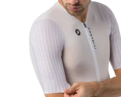 Castelli Shorts & Bibs|PR 3 Triathlon Speed Suit (White/Black) (S)
