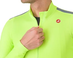 Castelli High Vis & Reflective|Jerseys|Puro 4 Long Sleeve Jersey (Electric Lime) (S)