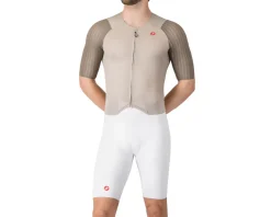 Castelli Shorts & Bibs|Sanremo S Speed Suit (Clay/White) (L)