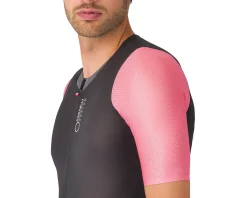 Castelli Shorts & Bibs|Saturday Morning Skinsuit (Black/Rosa Giro/Smoky Grey) (S)