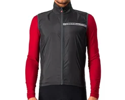 Castelli Jackets & Vests|Clothing Sale|Squadra Stretch Vest (Light Black/Dark Grey) (M)