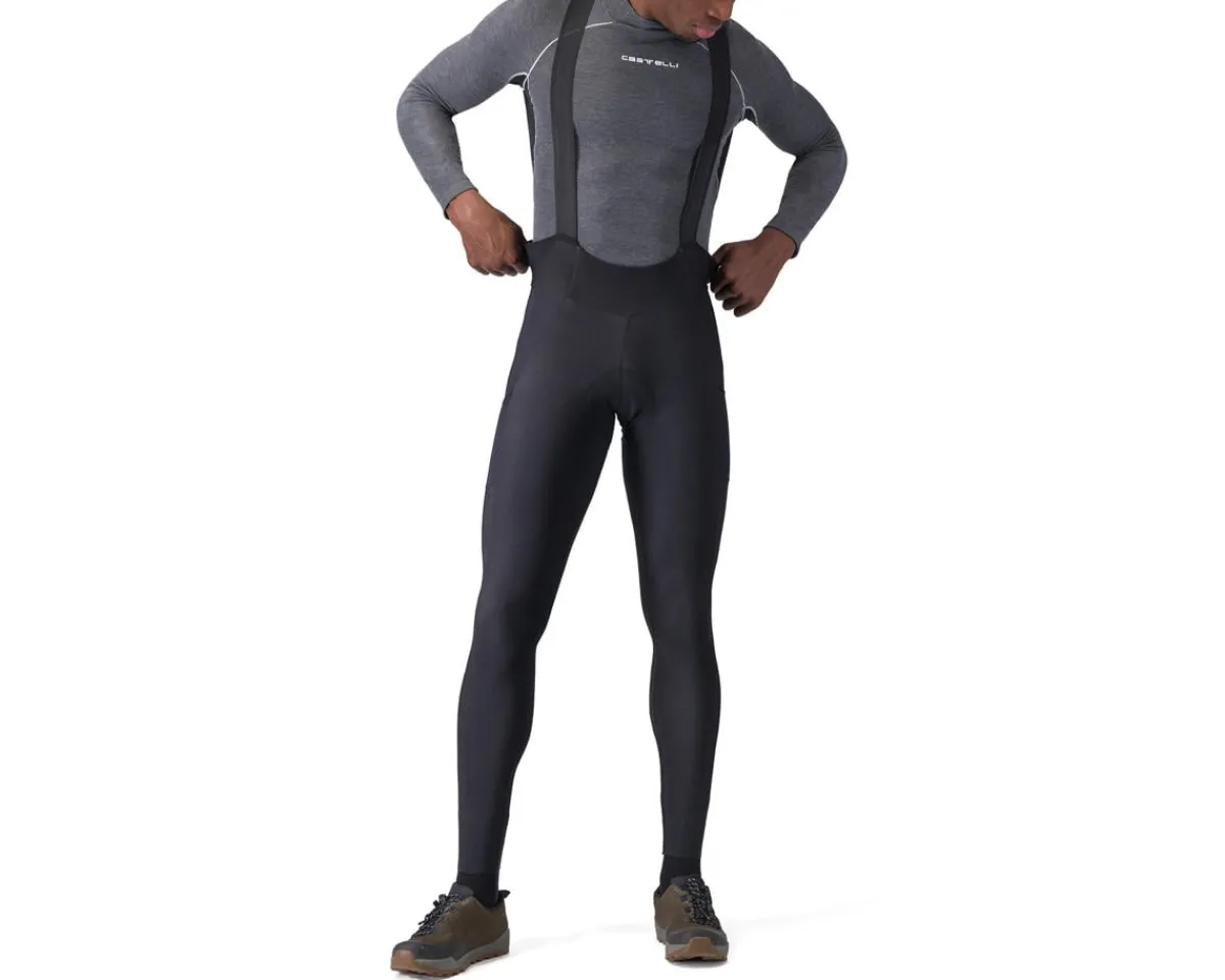 Castelli Tights & Pants|Unlimited Bib Tight (Black) (M) (w/ Chamois)