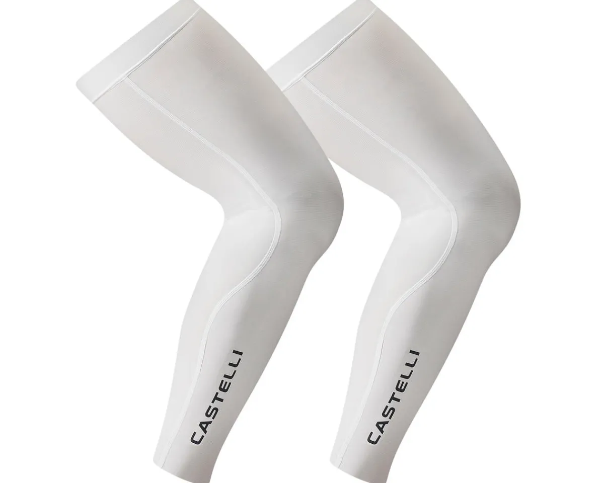Castelli Clothing Accessories|Summer Essentials|UPF 50+ Light Leg 3 Sleeves (White) (S)