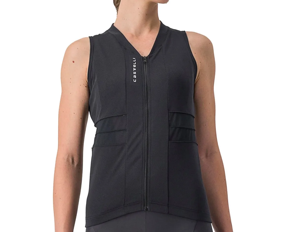 Castelli Clothing Sale|Women'S|Women's Anima 4 Sleeveless Jersey (Light Black/Ivory) (L)