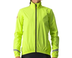 Castelli Jackets & Vests|Women'S|Women's Emergency 2 Rain Jacket (Brilliant Yellow) (S)