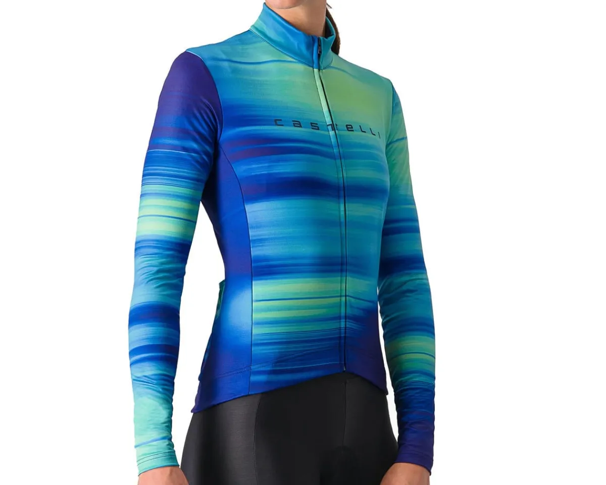Castelli Women'S|Jerseys|Women's Phase Long Sleeve Jersey (Multicolor Blue) (XS)