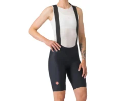 Castelli Clothing Sale|Women'S|Women's Prima 2 Drop Tail Bib Shorts (Black/Black) (S)