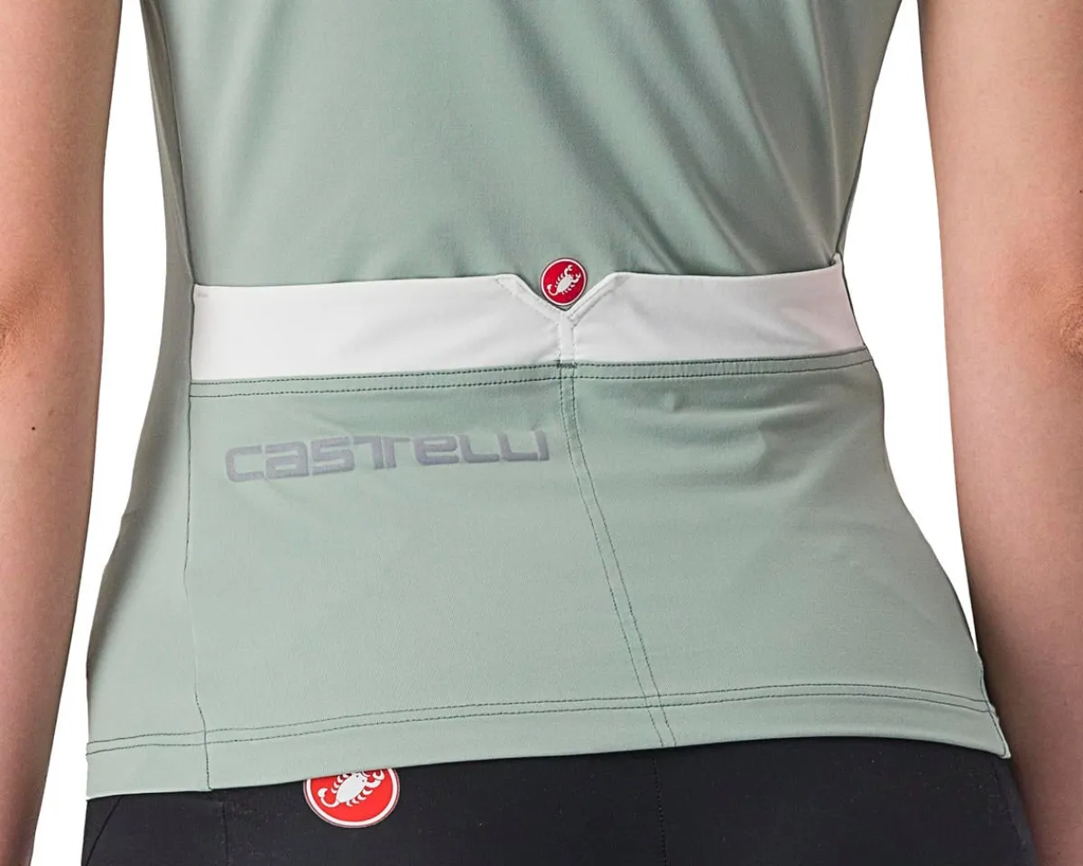 Castelli Women'S|Jerseys|Women's Solaris Sleeveless Top (Defender Green/Ivory) (S)