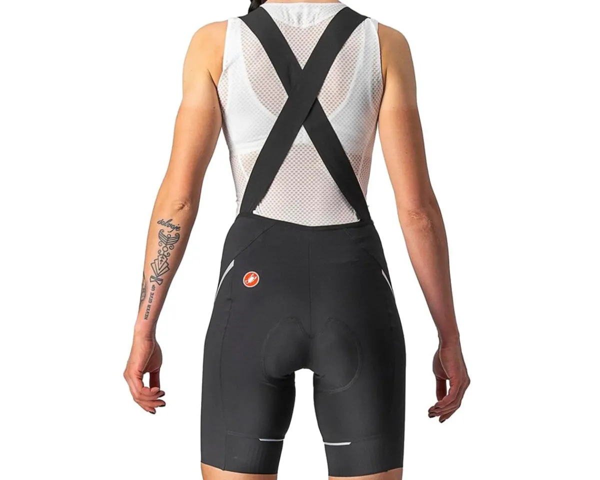 Castelli Clothing Sale|Women'S|Women's Velocissima 3 Bib Shorts (Black/Silver) (XS)