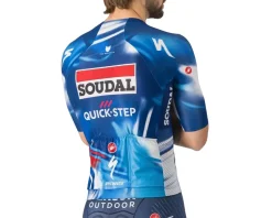 Castelli Jerseys|Summer Essentials|x Soudal/Quick-Step Climber's A/C Short Sleeve Jersey (Blue/Red) (L)